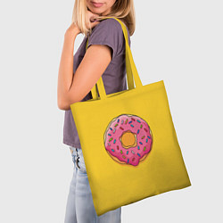 Сумка-шопер Пончик Гомера, цвет: 3D-принт — фото 2