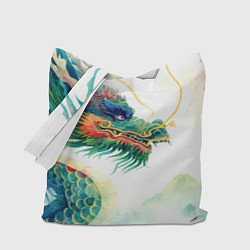 Сумка-шопер Japanese dragon - watercolor art, цвет: 3D-принт