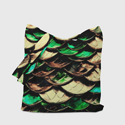 Сумка-шоппер Чешуя зеленого дракона