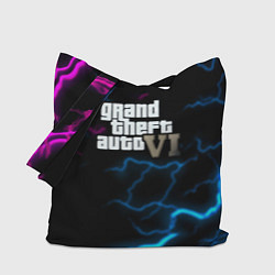 Сумка-шопер Grand theft auto storm, цвет: 3D-принт