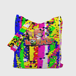 Сумка-шопер Worms true colors, цвет: 3D-принт