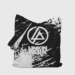 Сумка-шопер Linkin park logo краски текстура, цвет: 3D-принт