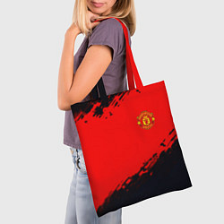 Сумка-шопер Manchester United colors sport, цвет: 3D-принт — фото 2
