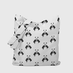 Сумка-шопер Panda love - pattern, цвет: 3D-принт