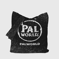 Сумка-шопер Palworld с потертостями на темном фоне, цвет: 3D-принт