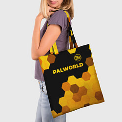 Сумка-шопер Palworld - gold gradient посередине, цвет: 3D-принт — фото 2