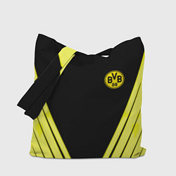 Сумка-шопер Borussia geometry yellow, цвет: 3D-принт