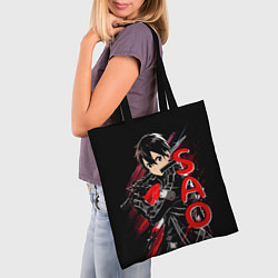 Сумка-шопер Кирито - Sword Art Online, цвет: 3D-принт — фото 2