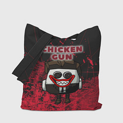 Сумка-шопер Chicken gun clown, цвет: 3D-принт
