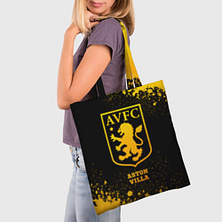 Сумка-шопер Aston Villa - gold gradient, цвет: 3D-принт — фото 2