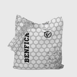 Сумка-шопер Benfica sport на светлом фоне вертикально, цвет: 3D-принт