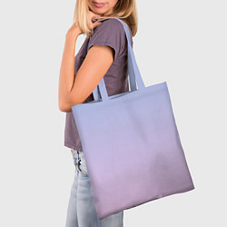 Сумка-шопер Градиент лавандовый, цвет: 3D-принт — фото 2
