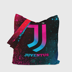 Сумка-шопер Juventus - neon gradient, цвет: 3D-принт