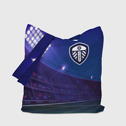 Сумка-шопер Leeds United ночное поле, цвет: 3D-принт