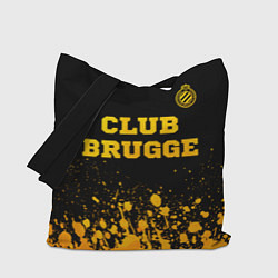 Сумка-шопер Club Brugge - gold gradient посередине, цвет: 3D-принт