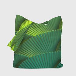 Сумка-шопер Объемные веерные столбики, цвет: 3D-принт
