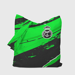 Сумка-шопер Real Madrid sport green, цвет: 3D-принт
