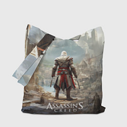Сумка-шопер Assassins creed старинный город, цвет: 3D-принт