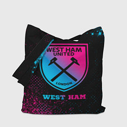 Сумка-шопер West Ham - neon gradient, цвет: 3D-принт