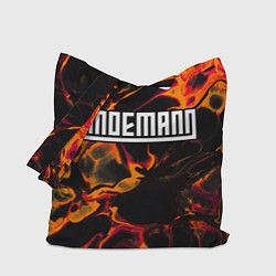 Сумка-шопер Lindemann red lava, цвет: 3D-принт