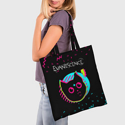 Сумка-шопер Evanescence - rock star cat, цвет: 3D-принт — фото 2
