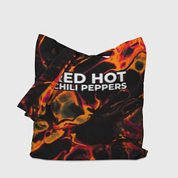 Сумка-шопер Red Hot Chili Peppers red lava, цвет: 3D-принт