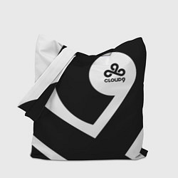 Сумка-шопер Cloud9 - black and white, цвет: 3D-принт