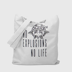 Сумка-шопер No explosions no life, цвет: 3D-принт