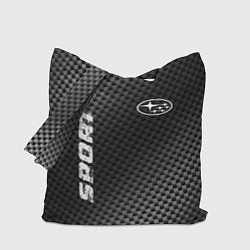 Сумка-шопер Subaru sport carbon, цвет: 3D-принт
