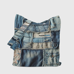 Сумка-шоппер Patchwork denim - vogue