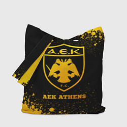 Сумка-шопер AEK Athens - gold gradient, цвет: 3D-принт