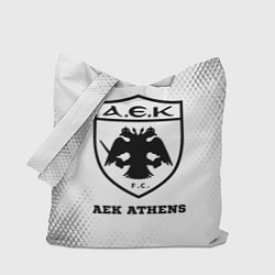 Сумка-шопер AEK Athens sport на светлом фоне, цвет: 3D-принт