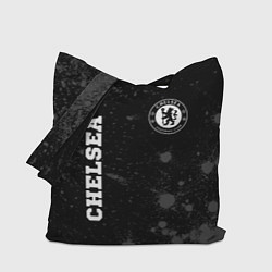 Сумка-шопер Chelsea sport на темном фоне вертикально, цвет: 3D-принт