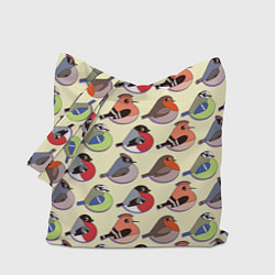 Сумка-шопер Веселые птички, цвет: 3D-принт