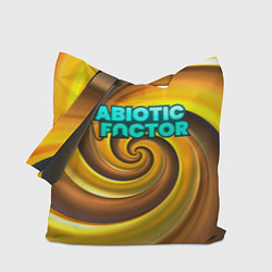 Сумка-шопер Abiotic Factor желтый фон, цвет: 3D-принт