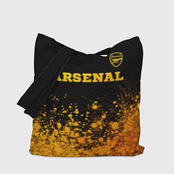 Сумка-шопер Arsenal - gold gradient посередине, цвет: 3D-принт