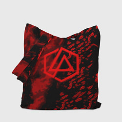 Сумка-шопер Linkin park red logo, цвет: 3D-принт
