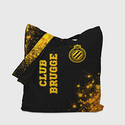 Сумка-шопер Club Brugge - gold gradient вертикально, цвет: 3D-принт