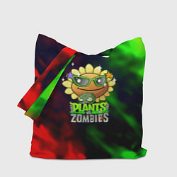 Сумка-шопер Plants vs zombies огненный градиент, цвет: 3D-принт