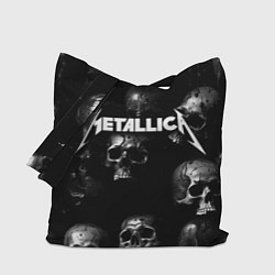 Сумка-шопер Metallica - logo rock group, цвет: 3D-принт