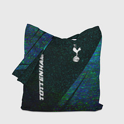 Сумка-шопер Tottenham glitch blue, цвет: 3D-принт
