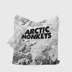 Сумка-шопер Arctic Monkeys white graphite, цвет: 3D-принт