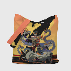 Сумка-шопер Hades Загрей принц Подземного мира, цвет: 3D-принт