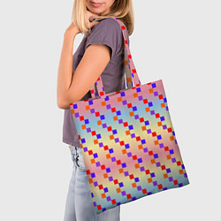 Сумка-шопер Тетрис импровизированный, цвет: 3D-принт — фото 2