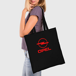 Сумка-шопер Opel red logo auto, цвет: 3D-принт — фото 2