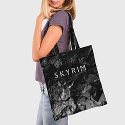 Сумка-шопер Skyrim black graphite, цвет: 3D-принт — фото 2
