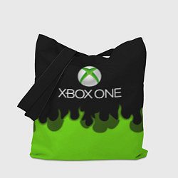 Сумка-шопер Xbox green fire, цвет: 3D-принт