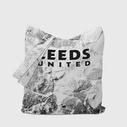 Сумка-шопер Leeds United white graphite, цвет: 3D-принт