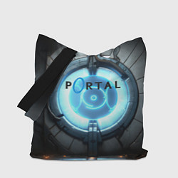 Сумка-шопер Portal logo game, цвет: 3D-принт