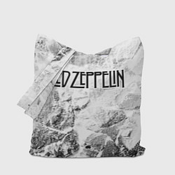 Сумка-шопер Led Zeppelin white graphite, цвет: 3D-принт